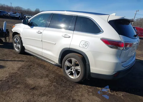 2015 Toyota Highlander Limited Platinum V6 из США, поврежденный, VIN 5TDDKRFH1FS101194